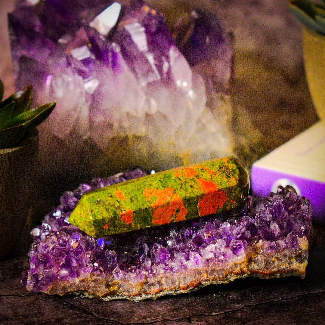 Crystal Classics Crystal Wand Unakite Crystal Wand WDS33