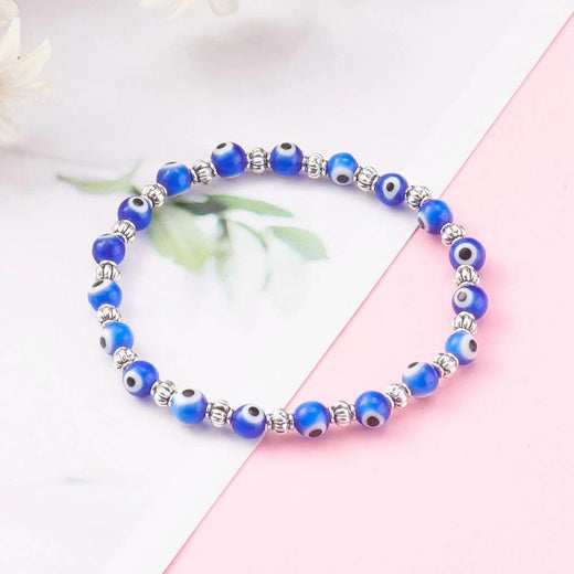 GLOBAL 1ST Talisman Evil Eye Beaded Stretch Bracelet VN-4491-EE-BRC-BDS
