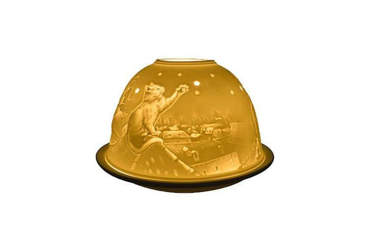 Light-Glow Tealight Holder Cats on the Roof Lithophane dome Tealight Holder LD90104