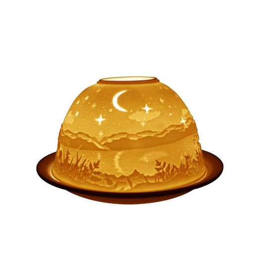Starry Night Lithophane dome Tealight Holder