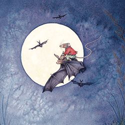 Moongazer Cards Greeting Card Midnight Card A-115