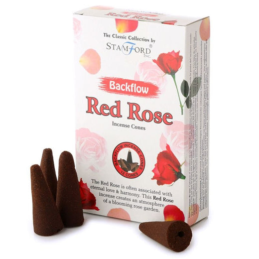 Red Rose Backflow Incense Cones