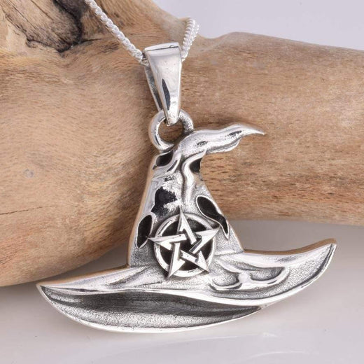 Witches Hat Solid 925 Sterling Silver Pendant