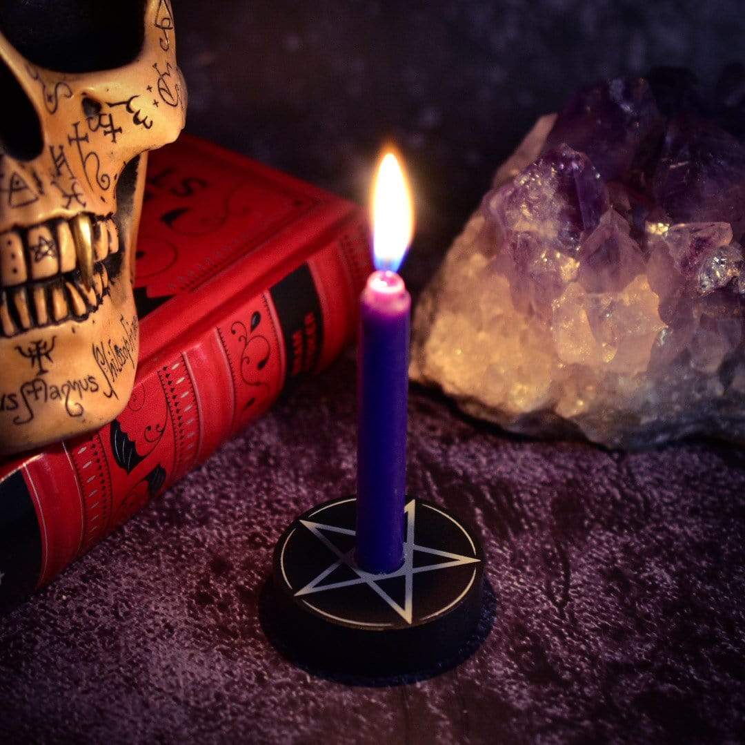 Pentagram Spell Candle Holder