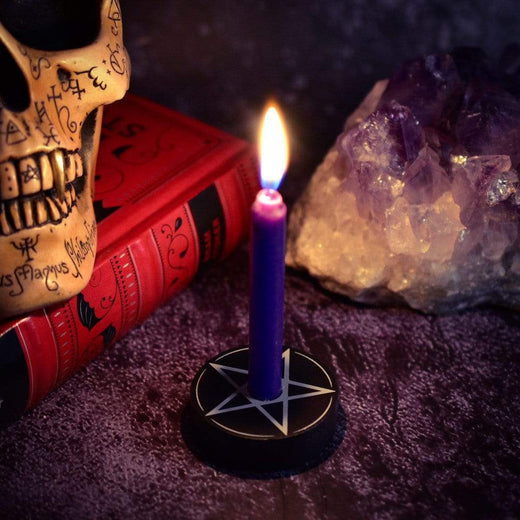 Pentagram Spell Candle Holder