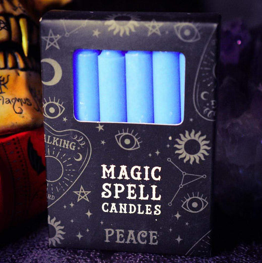 Light Blue Peace Spell Candles Pack of 12