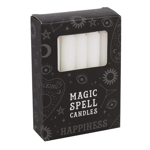 White Happiness Spell Candles Pack of 12