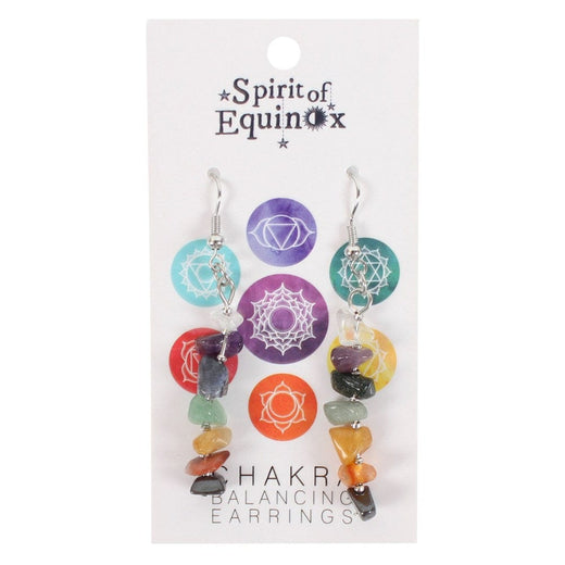 Something Different Wholesale Gemstone Chakra Gemstone Earrings CK_29116
