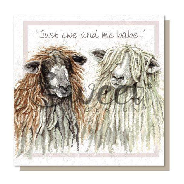 Just Ewe and Me Babe Card