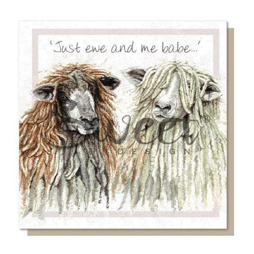 Just Ewe and Me Babe Card