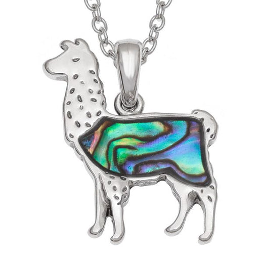 Paua Shell Llama Necklace