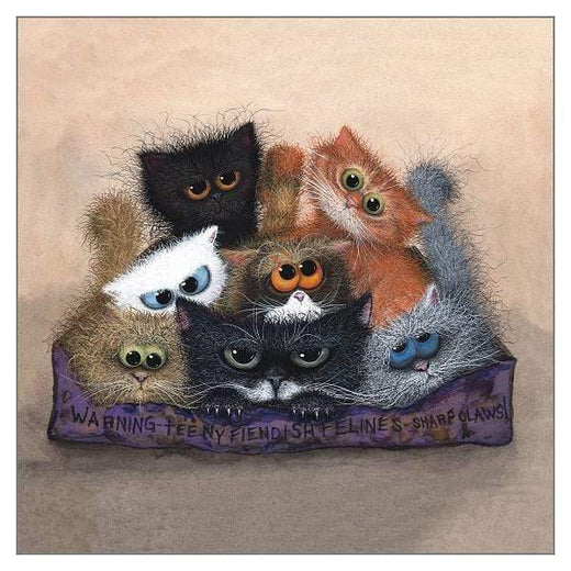 Chocolate Box Teeny Fiendish Felines Card