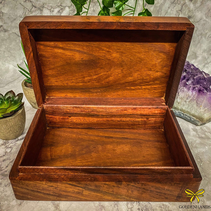 Spades Box Spades Wooden Box With Brass Inlay — Goldenhands