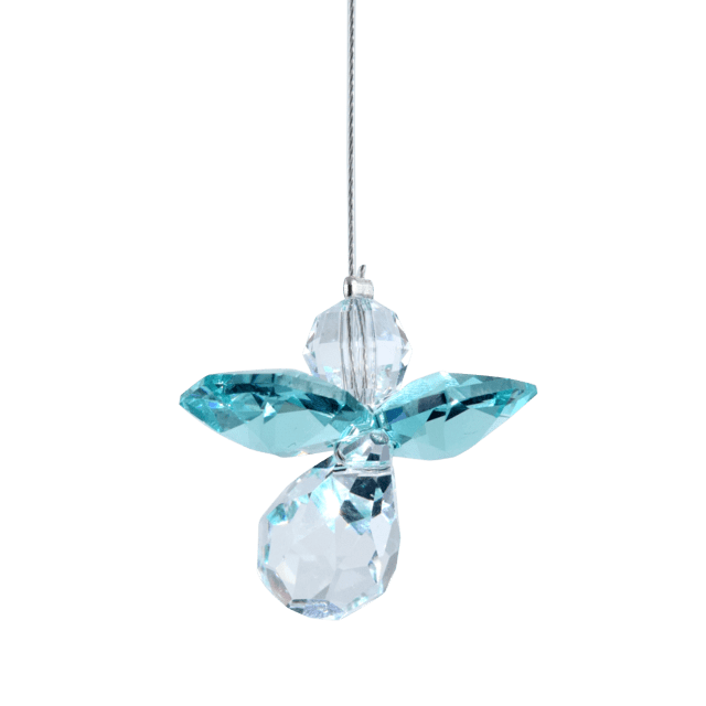 Wild Things Angel December Guardian Angel Hanging Blue/Zircon 5080- BZ