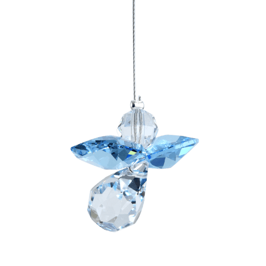 March Guardian Angel Hanging  Birthstone, Aqua Marine