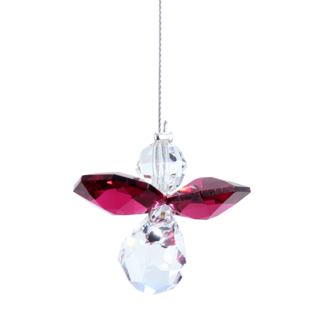 Wild Things Angel Jully Birthday Ruby, Guardian Angel Hanging Crystal 5080 RY